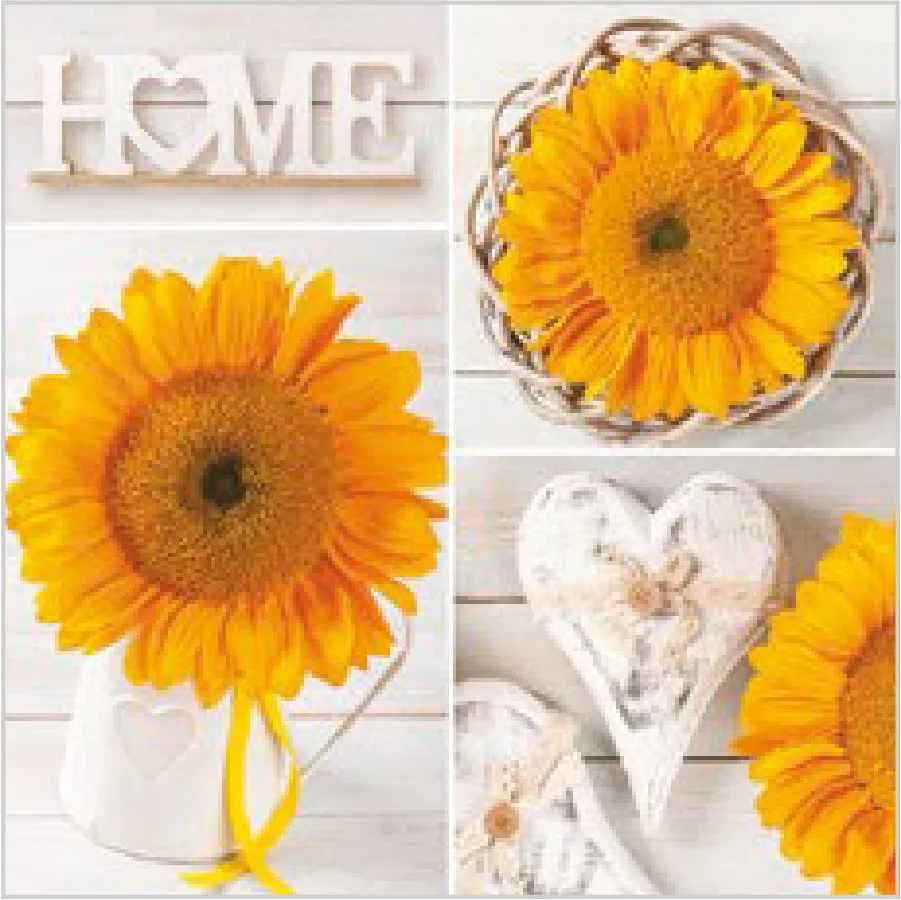 Collage de Girasoles con Corazones · SL_OG_045301