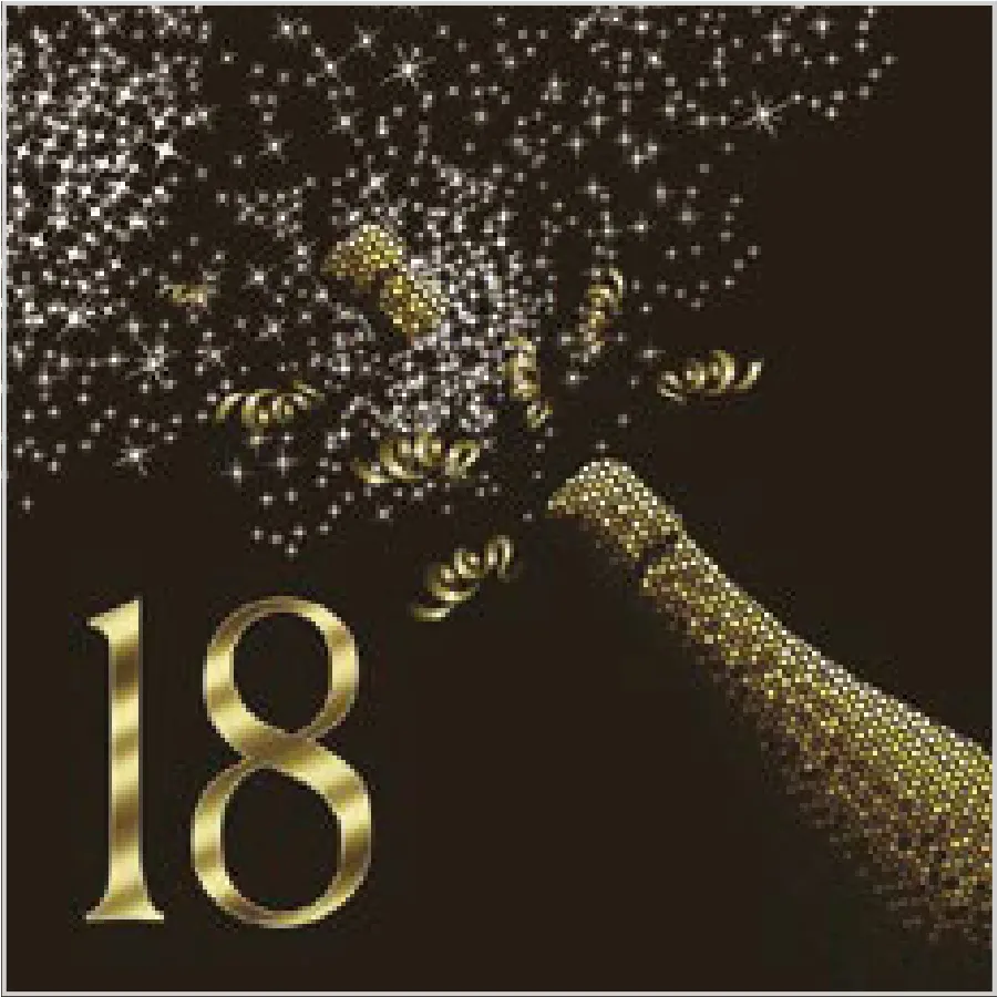18.º Cumpleaños con Espumoso Dorado · SL_OG_054901