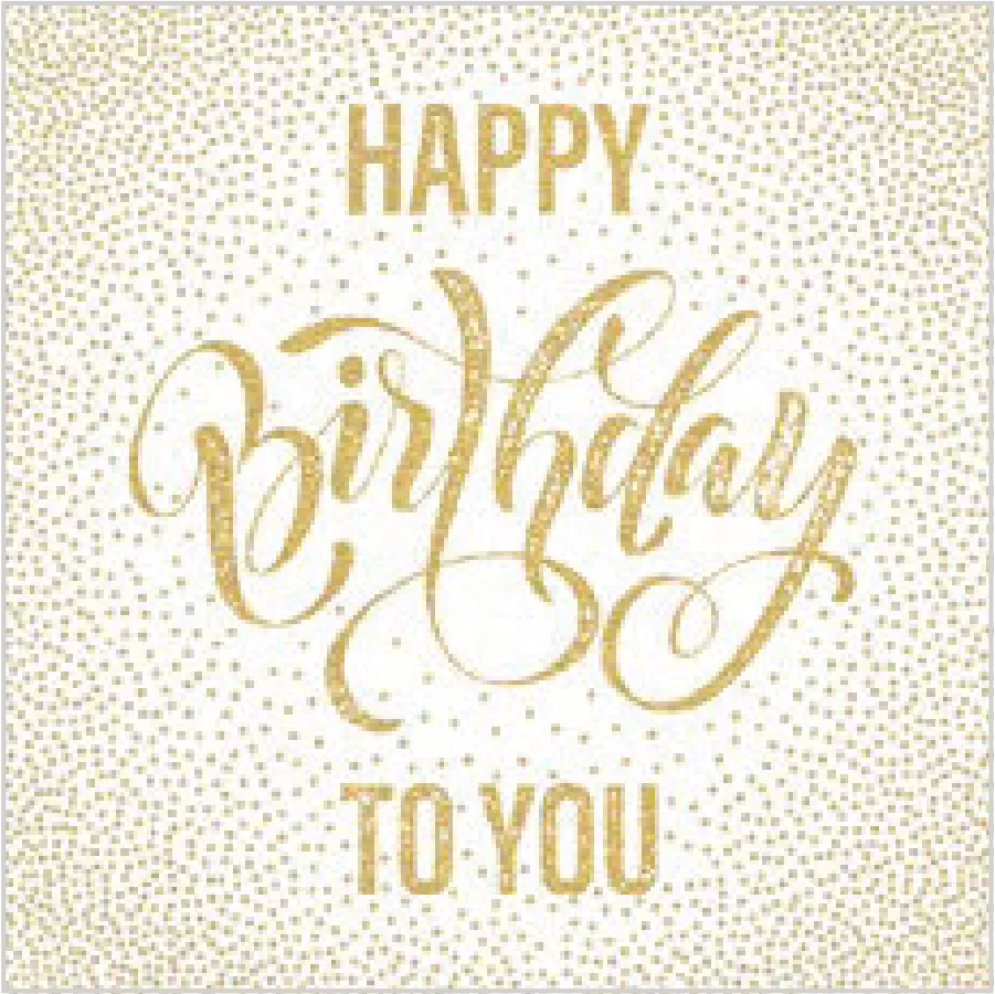 Feliz Cumpleaños con Lunares Dorados · SL_OG_055101