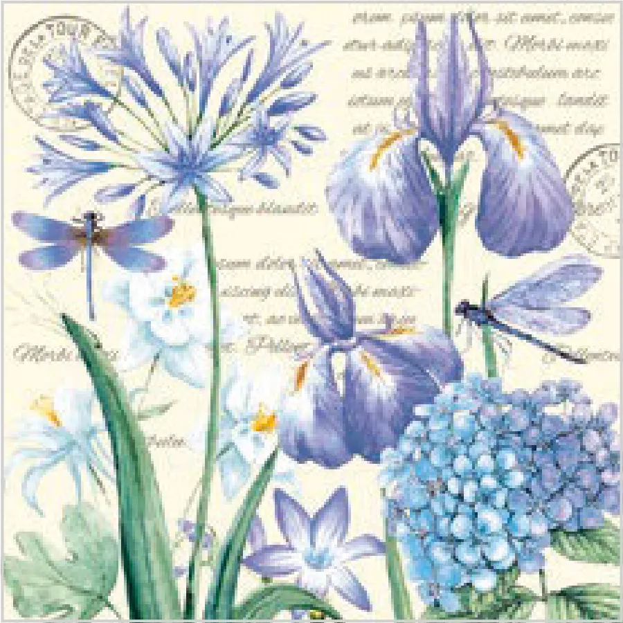 Iris, Hortensia y Libélulas · SL_OG_055701