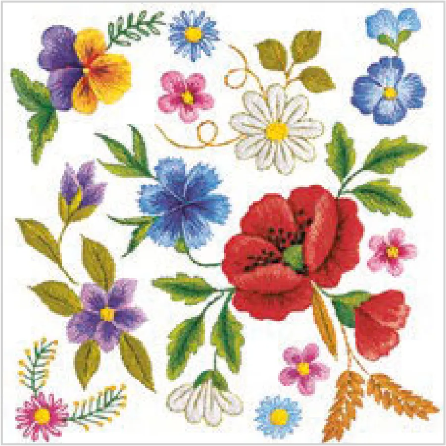 Surtido de Flores Bordadas · SL_OG_060901