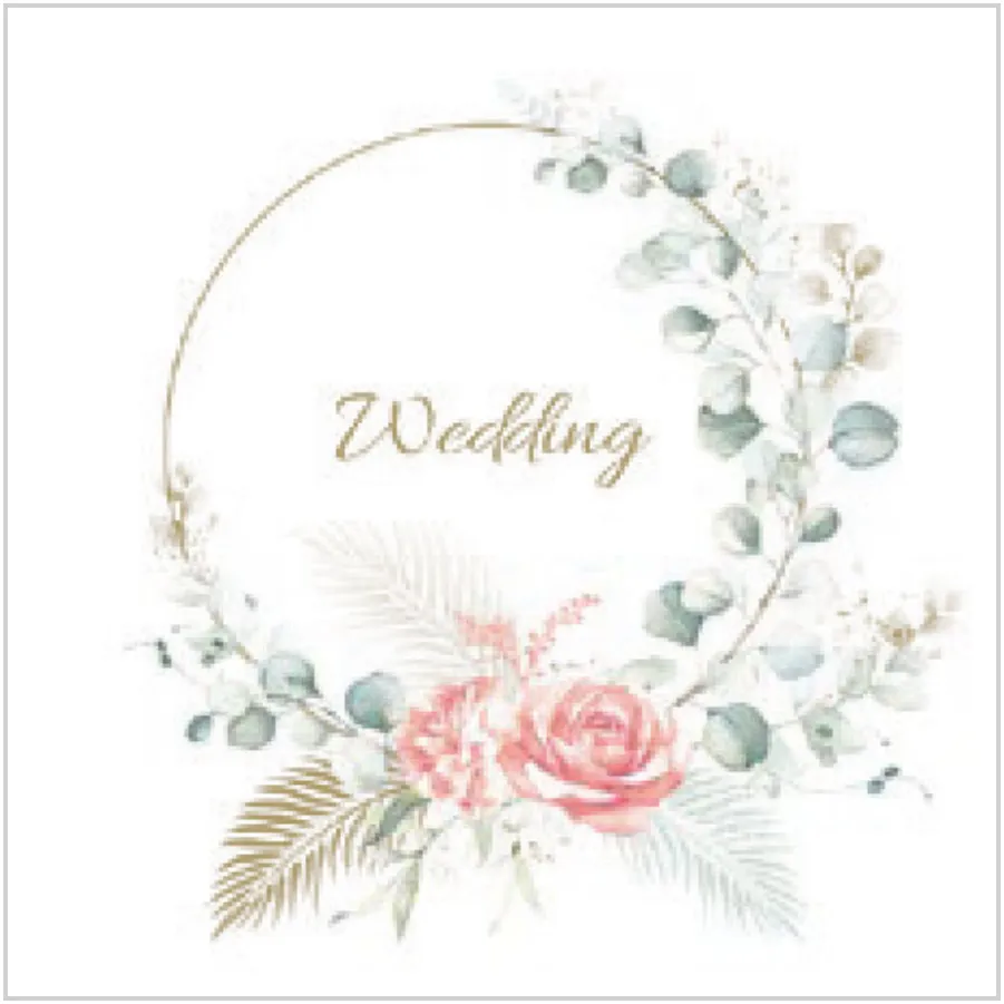 Corona Nupcial de Eucalipto y Rosas · SL_SL_001101