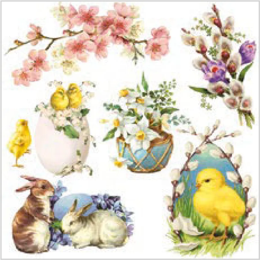 Motivos de Decoupage de Pascua · SL_WL_011301