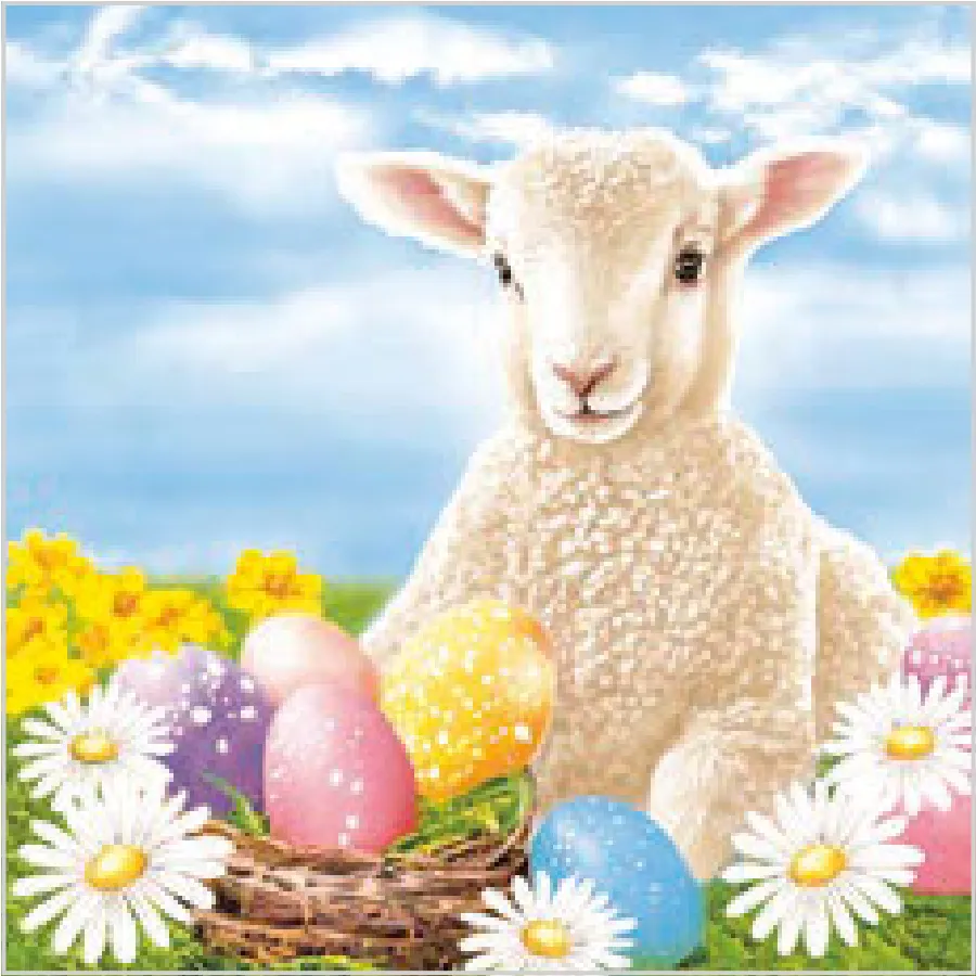 Cordero con Huevos de Pascua · SL_WL_012701