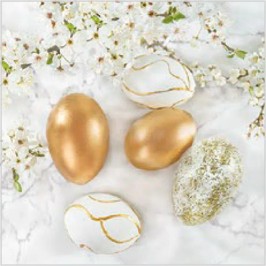 Decoración de Pascua con Huevos Dorados · SL_WL_013301