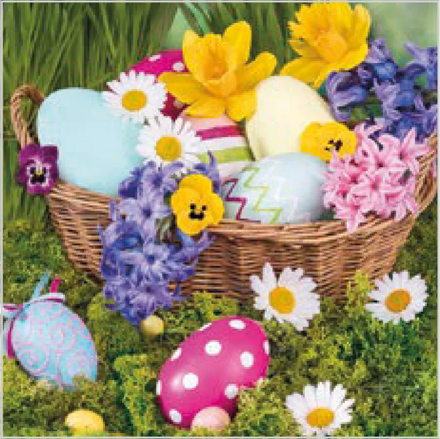 Cesta de Pascua de Colores Vivos · SL_WL_013701