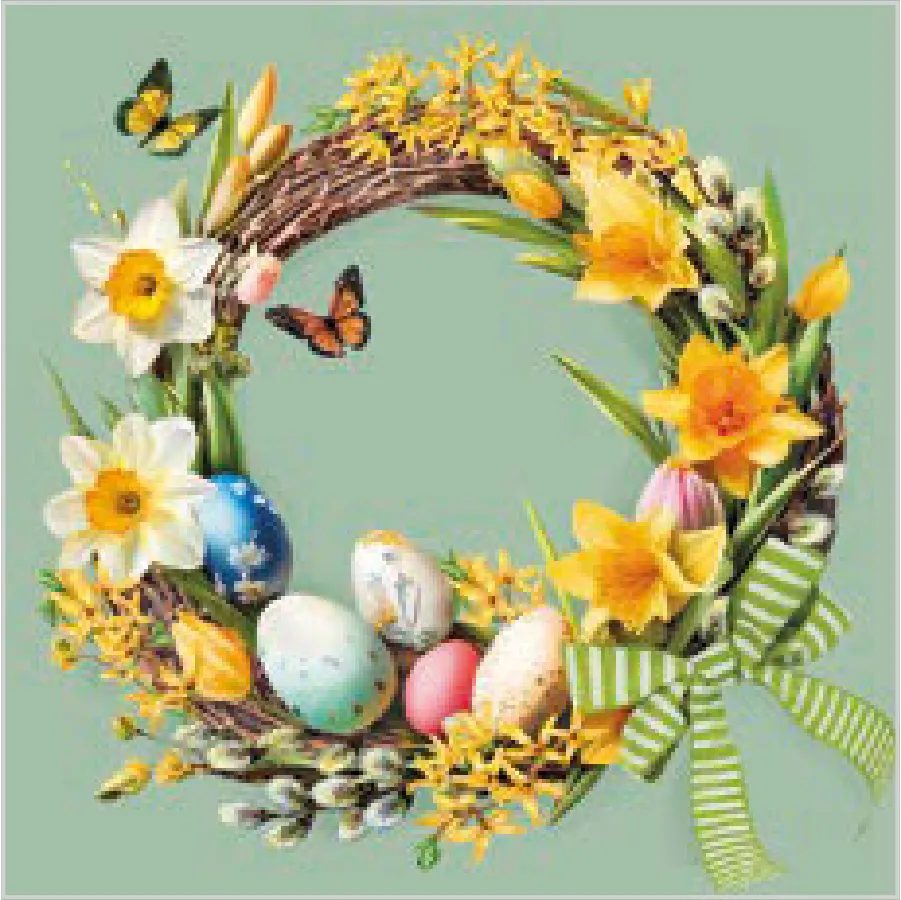 Corona de Pascua Vintage · SL_WL_014001